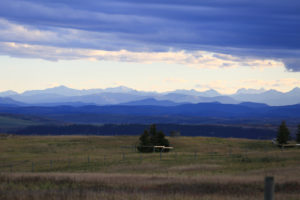 mountains frm Calgary