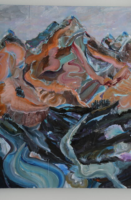 Mountains painterly