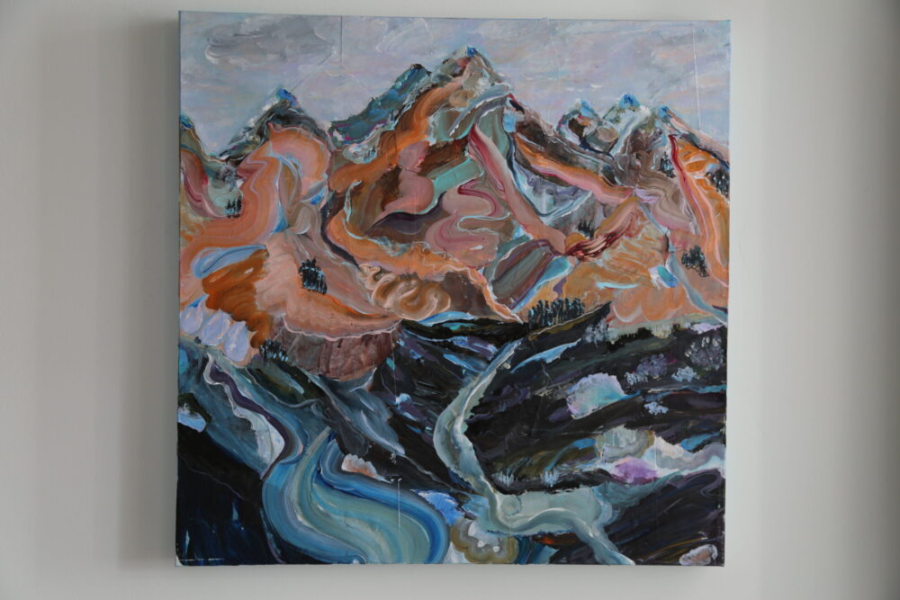 Mountains painterly